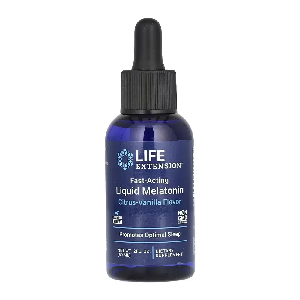 Life Extension Fast-Acting Liquid Melatonin (Citrus-Vanilla) - 2 fl oz