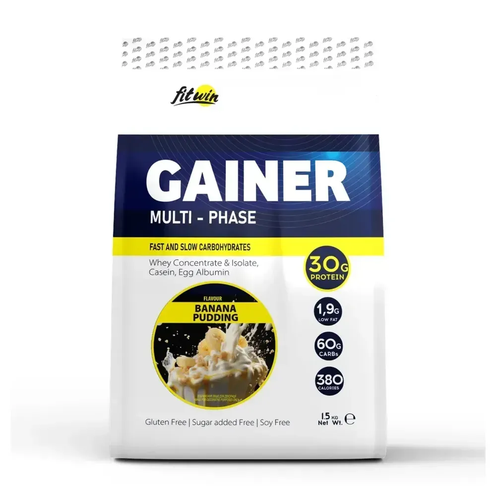 Гейнер Fitwin Banana Pudding, упаковка 1500 г
