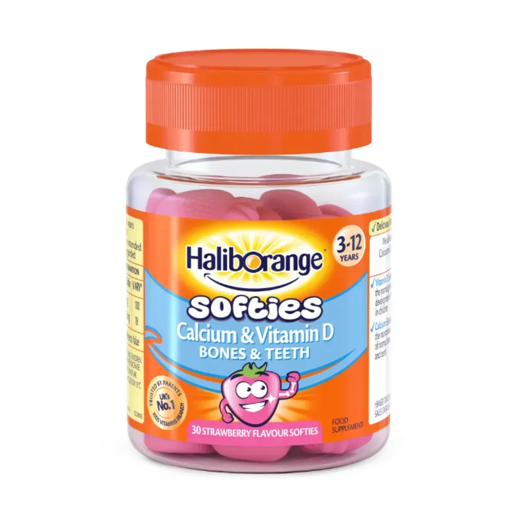 Softies Calcium & Vitamin D - 30 softgels Strawberry