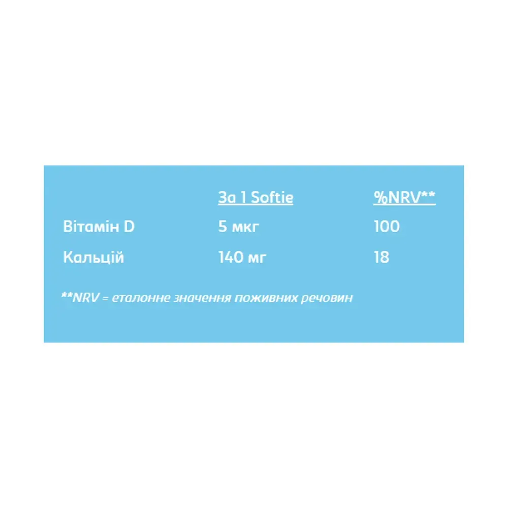 Softies Calcium & Vitamin D - 30 softgels Strawberry