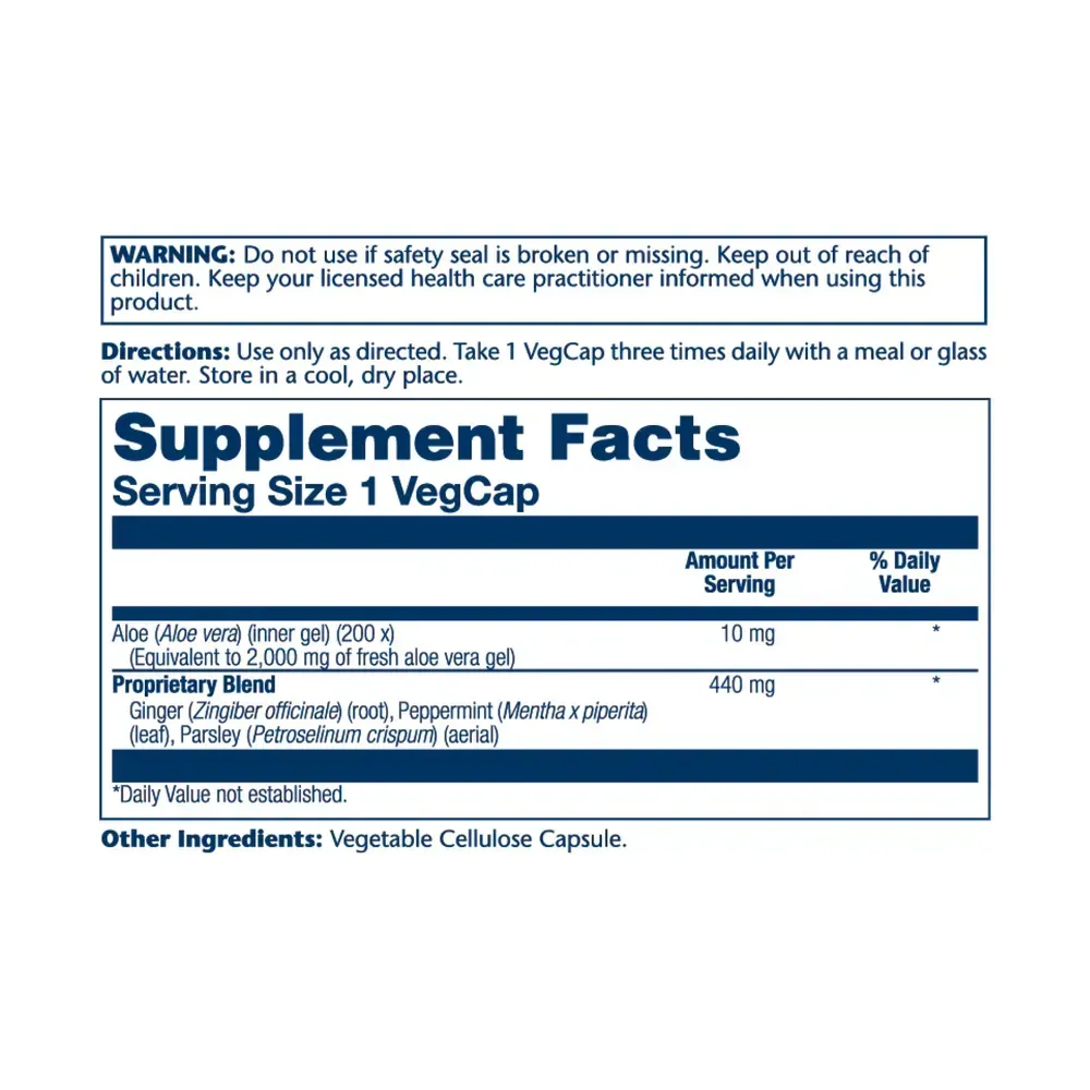 Aloe Vera Gel 10mg - 100 vcaps