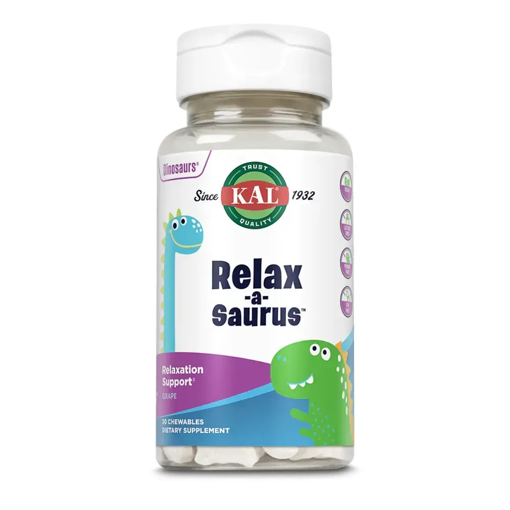 KAL Relax-a-Saurus - 30 chewable Grape, Виноград