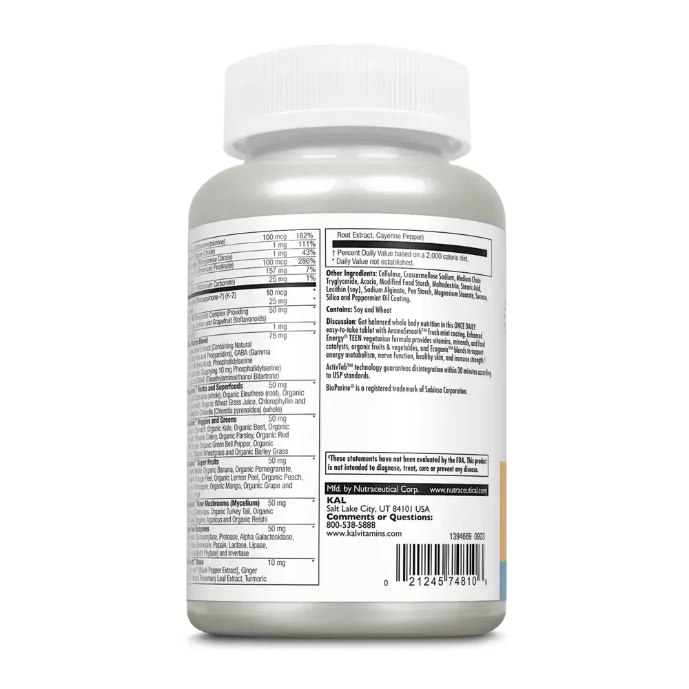 Enhanced Energy for Teens - 60 tabs