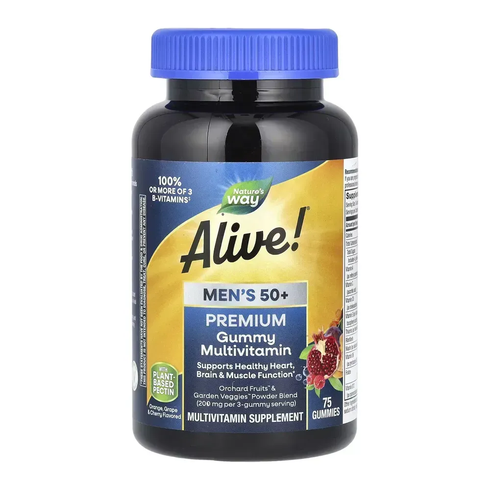 Nature's Way Men's 50+ Premium Multivitamin - 75 gummies