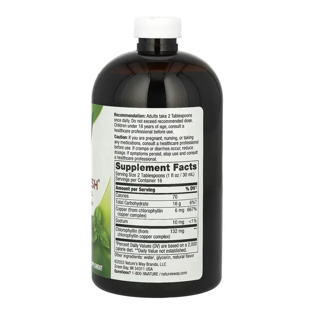 Nature's Way Chlorofresh® Liquid - 16 oz Mint, фото 2