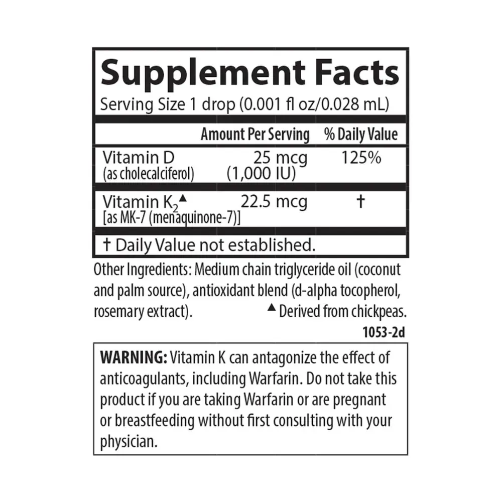 Carlson Laboratories Kids Super Daily D3+K2 - 360 drops, фото 2