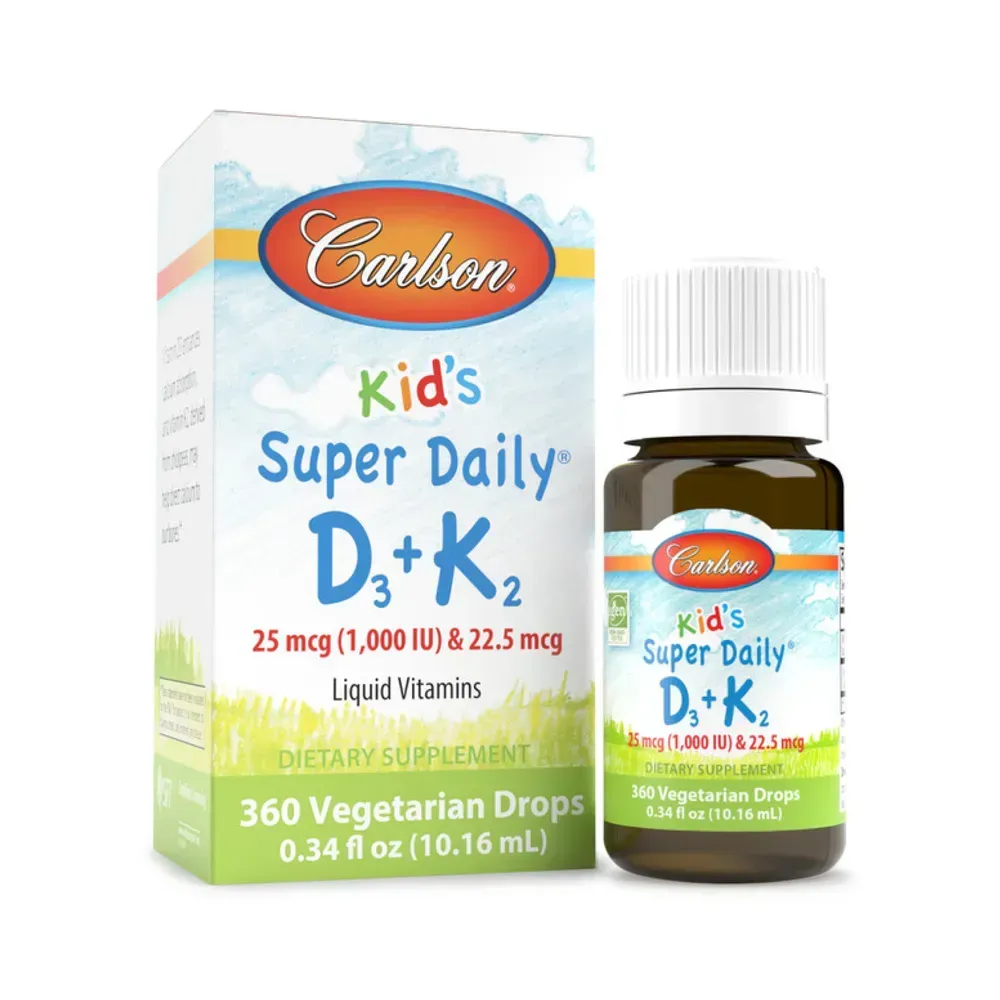 Carlson Laboratories Kids Super Daily D3+K2 - 360 drops