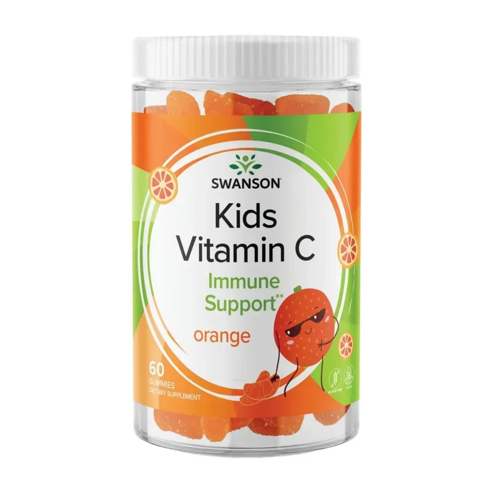 Swanson Kids Vitamin C Gummies - 60 gummies Orange, Апельсин