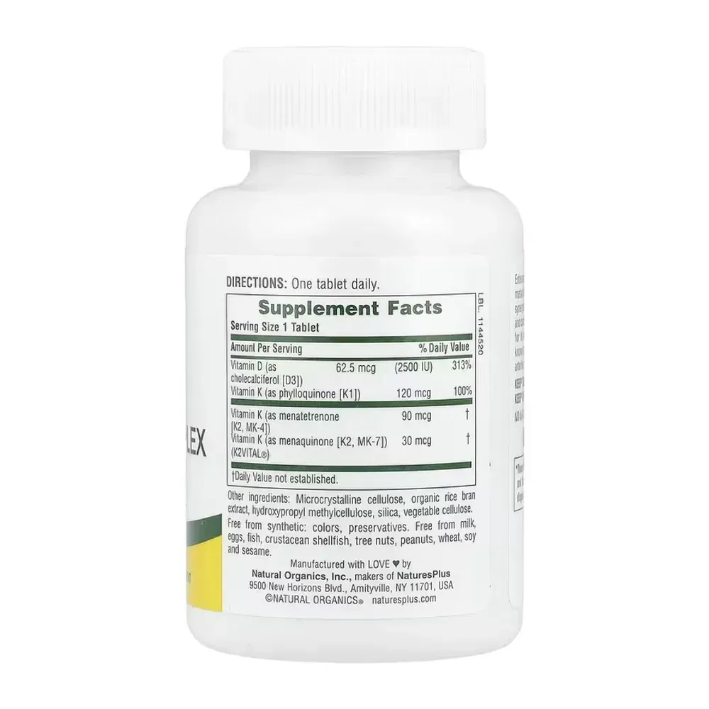 Vit D3 K2 2500 IU/120 mcg - 90 tabs
