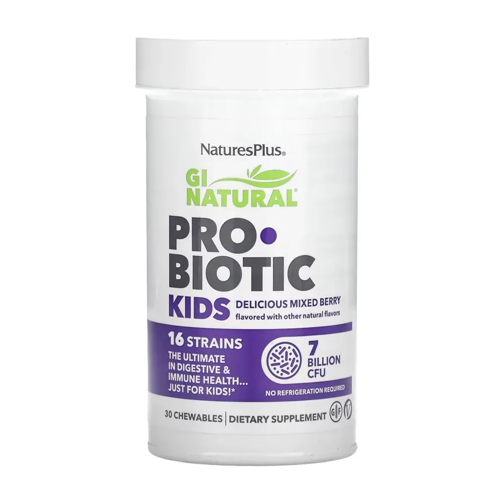 Nature's Plus Kids Gi Natural Probiotic - 30 chewables