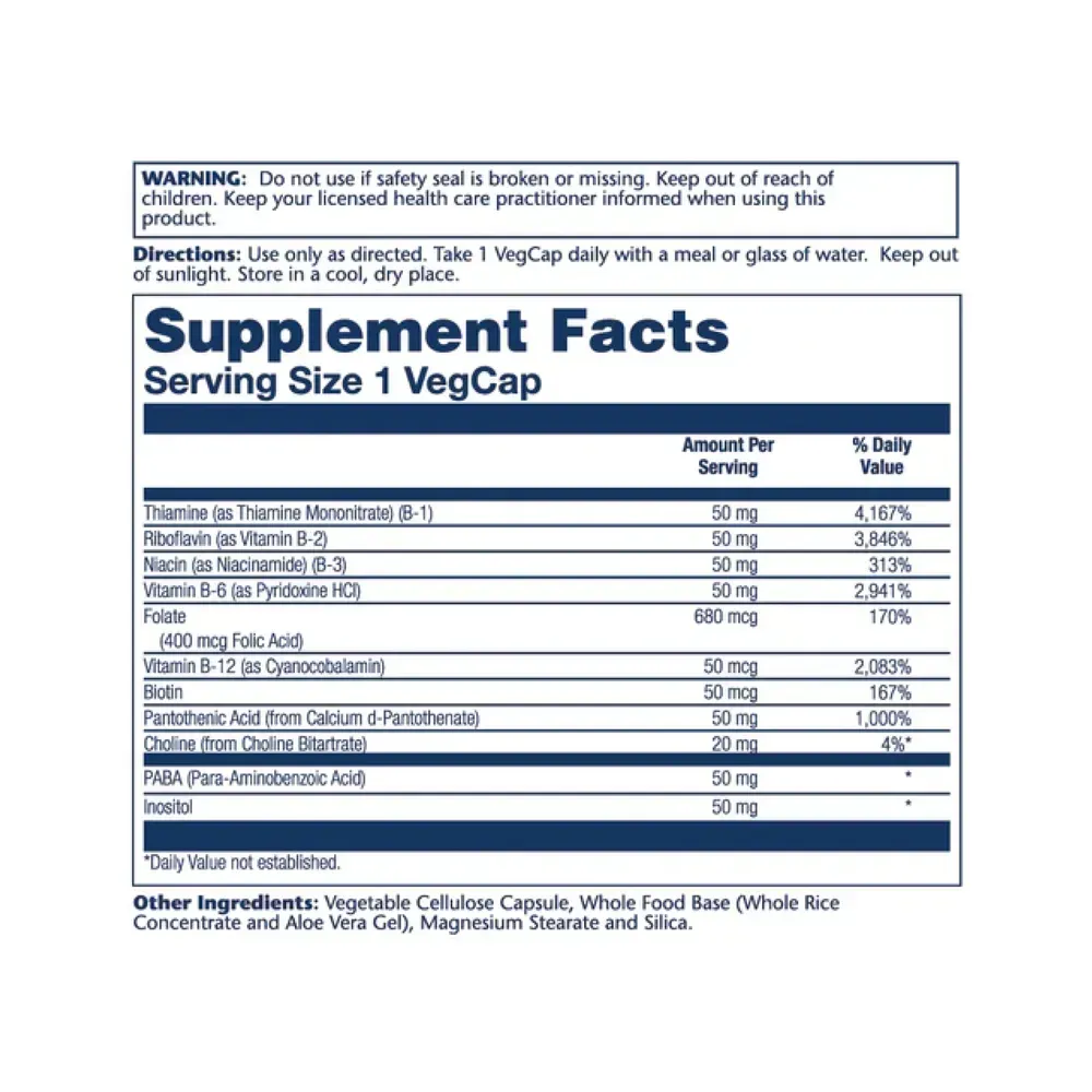 Vitamin B-Complex 50 50mg - 100 vcaps