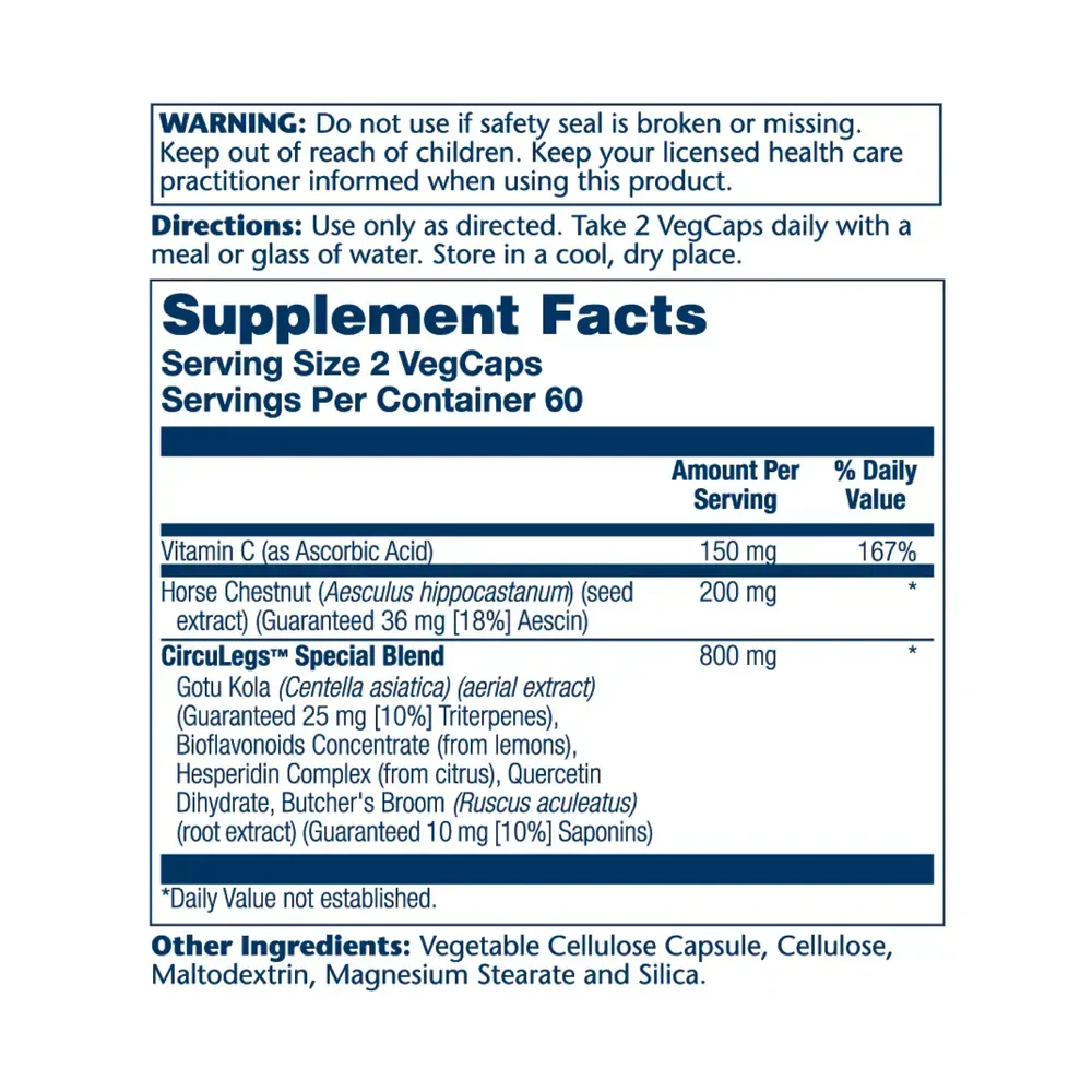 CircuLegs Circulation Support 200mg - 120 vcaps