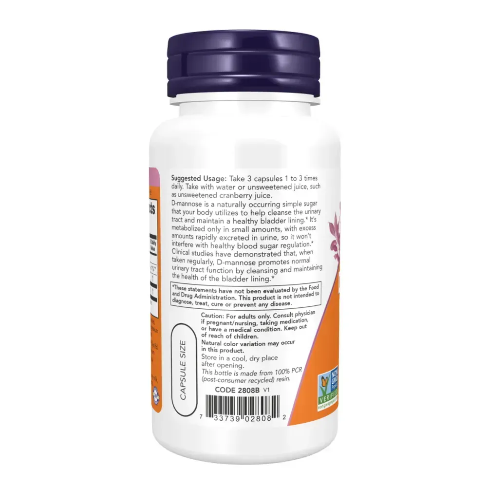 D-Mannose Urinary Support 500mg - 60 vcaps