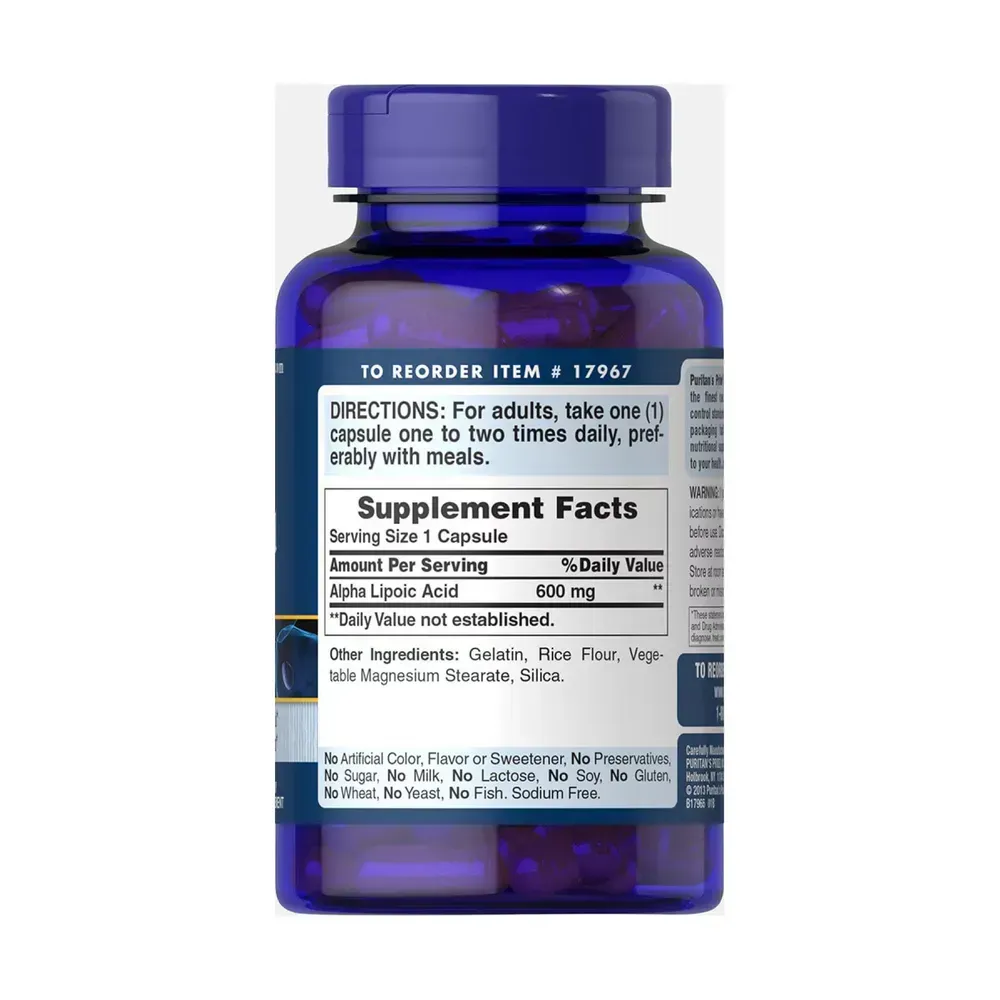 Alpha Lipoic Acid 600mg - 60 caps