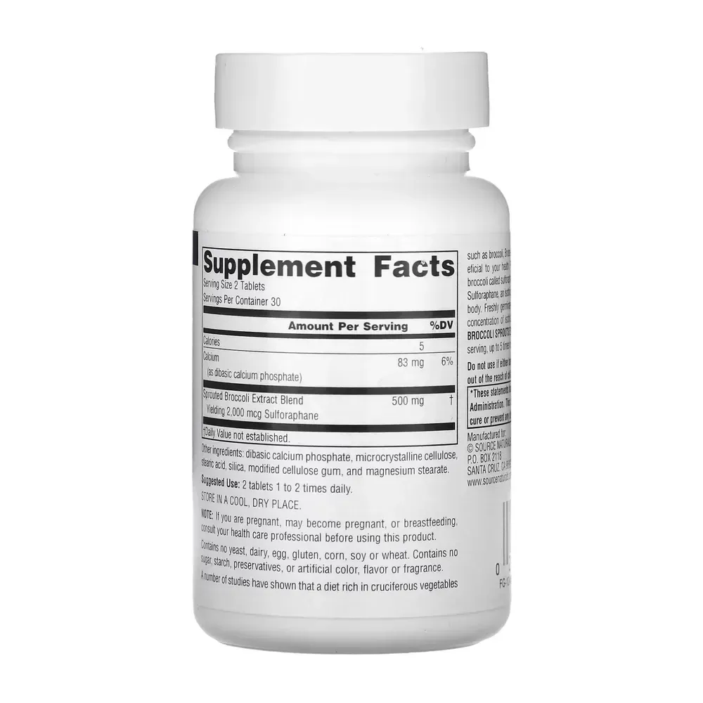 Broccoli Sprouts Extract 250mg - 60 tabs