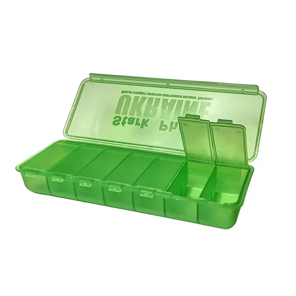 Stark Pharm Pillbox 7 Cell Green