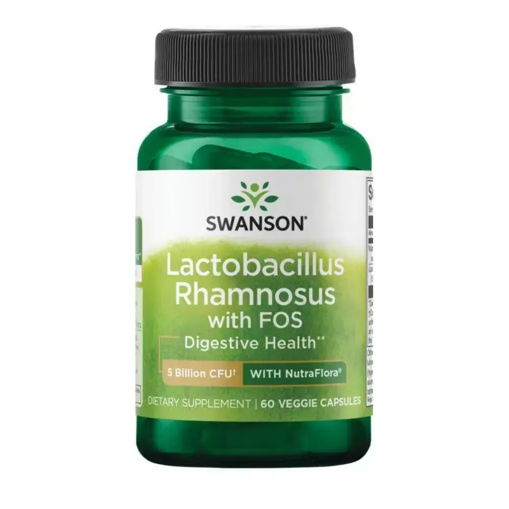 Swanson Lactobacillus Rhamnosus with Fos 5 Billion Cfu - 60 Qualicaps