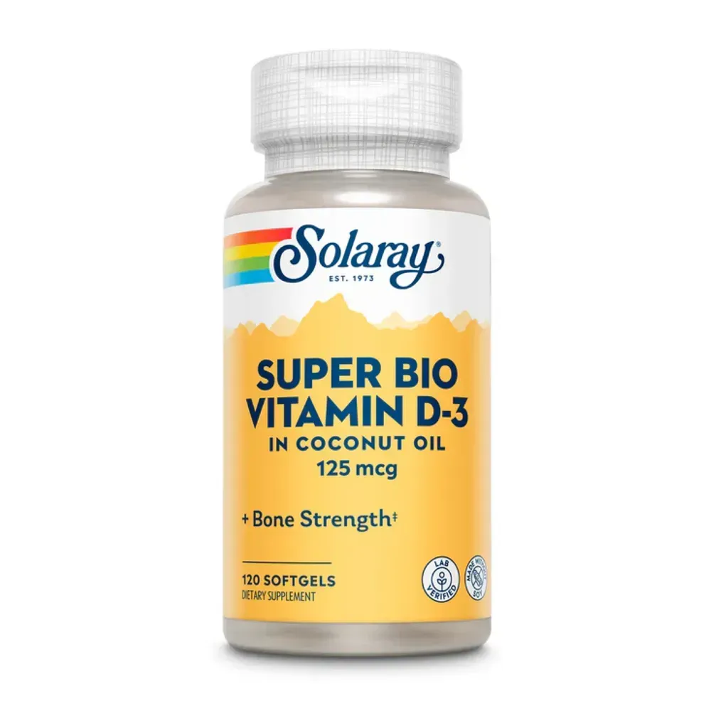 Super Bio Vit D-3 in Coconut 125mcg - 120 softgels