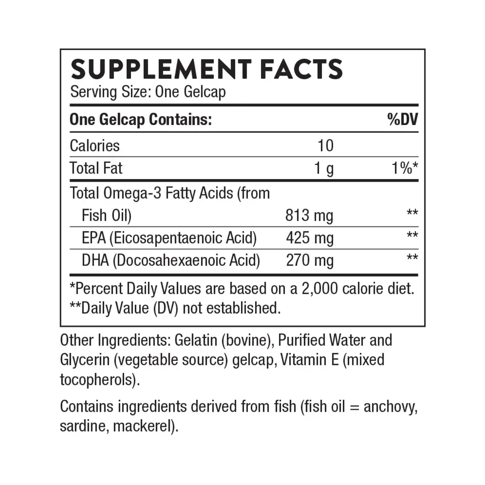 Thorne Super EPA - 90 gelcaps, фото 2
