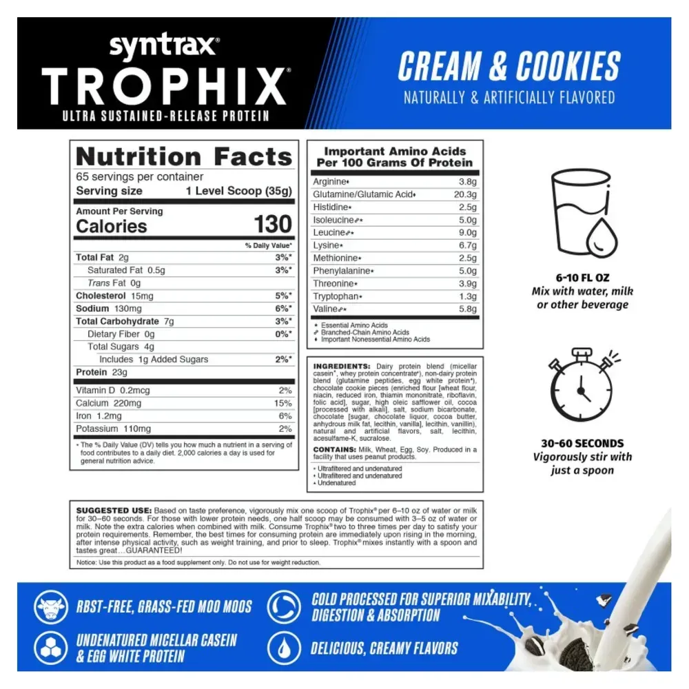 Trophix - 2270g Creamy Cookies
