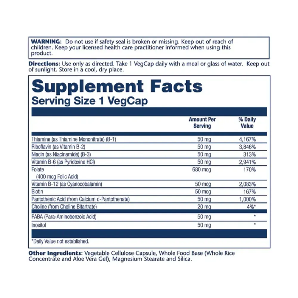 Vitamin B-Complex 50mg - 50 vcaps