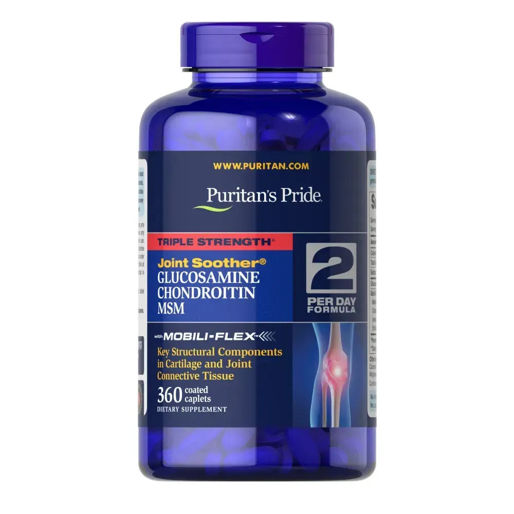 Puritans Pride Glucosamine Chondroitin MSM Triple Strength - 360 caplets