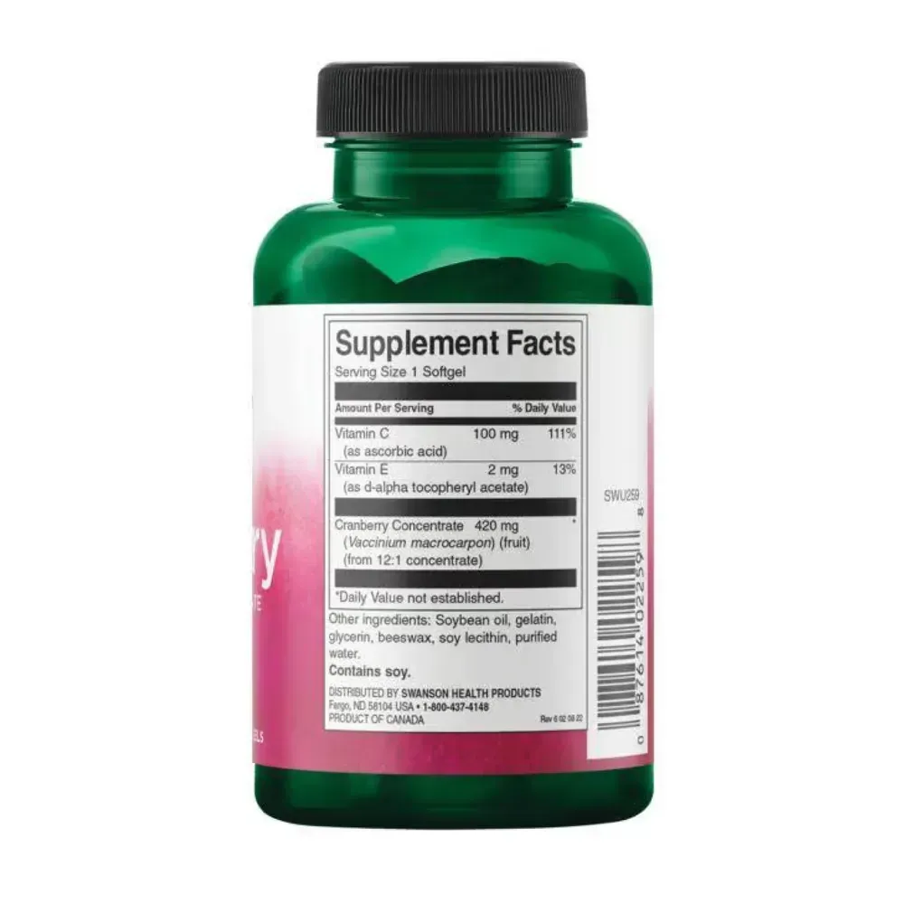 Cranberry Whole Fruit Concentrate Super Strength 420mg - 60 sgels