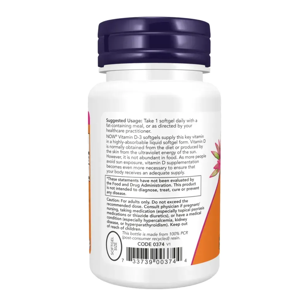 VIT D-3 5000 IU - 30 sgels