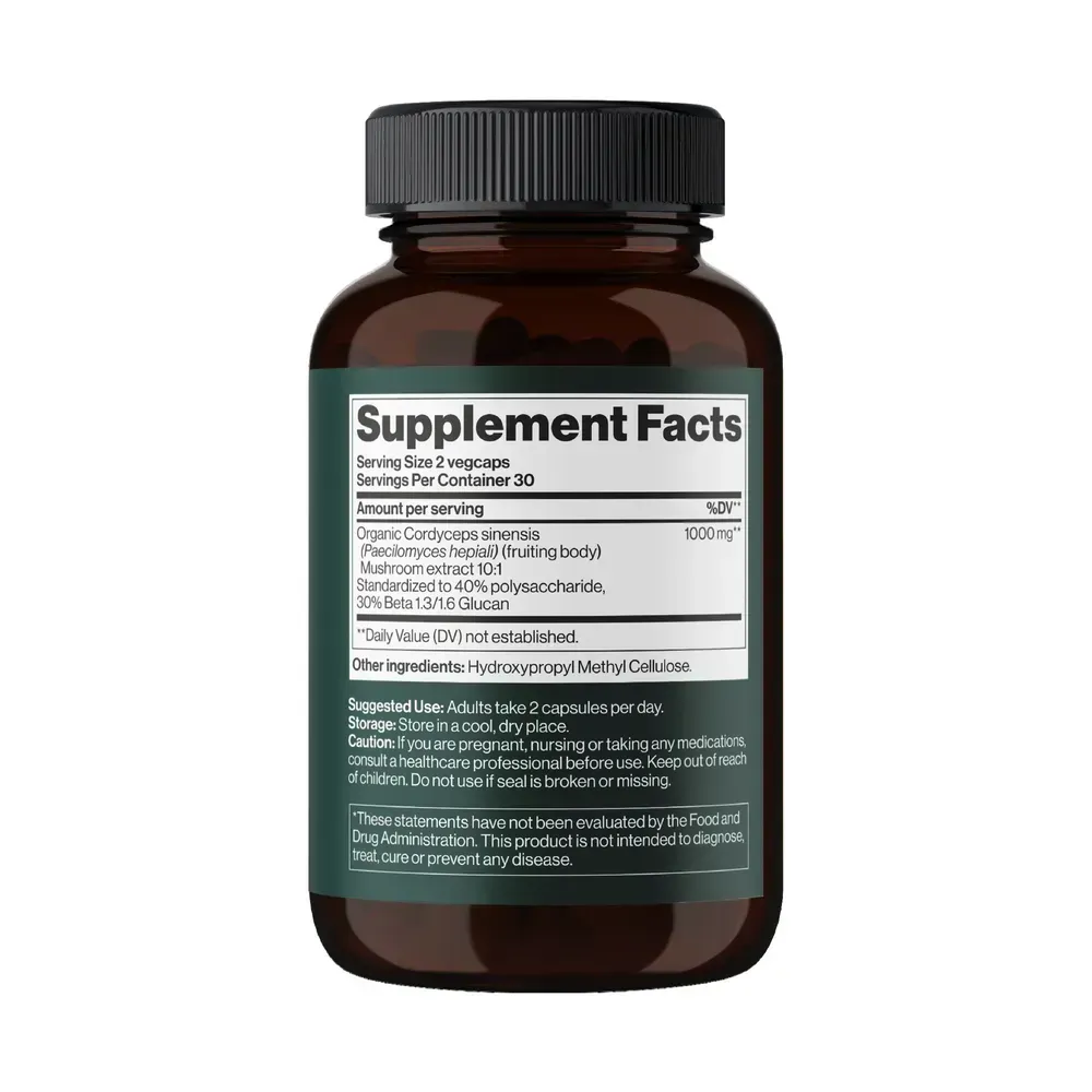 Cordyceps Mushroom 1000 mg - 60 vegcaps