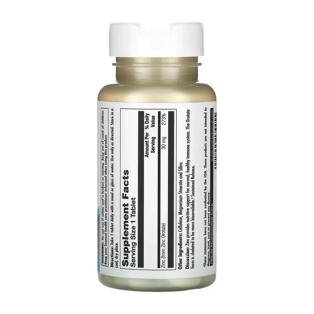 Zinc 30 Orotate Sustained Release - 90 tabs