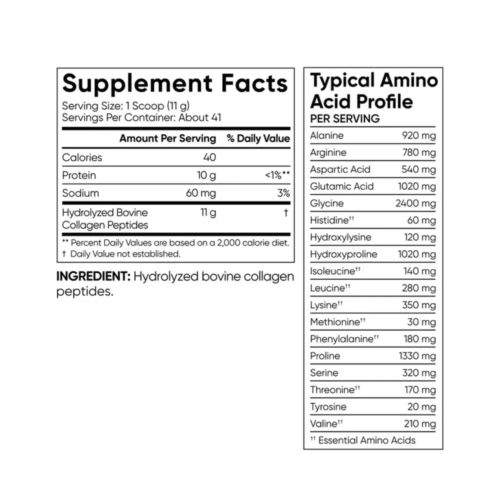 Collagen Peptides - 454g Unflavored