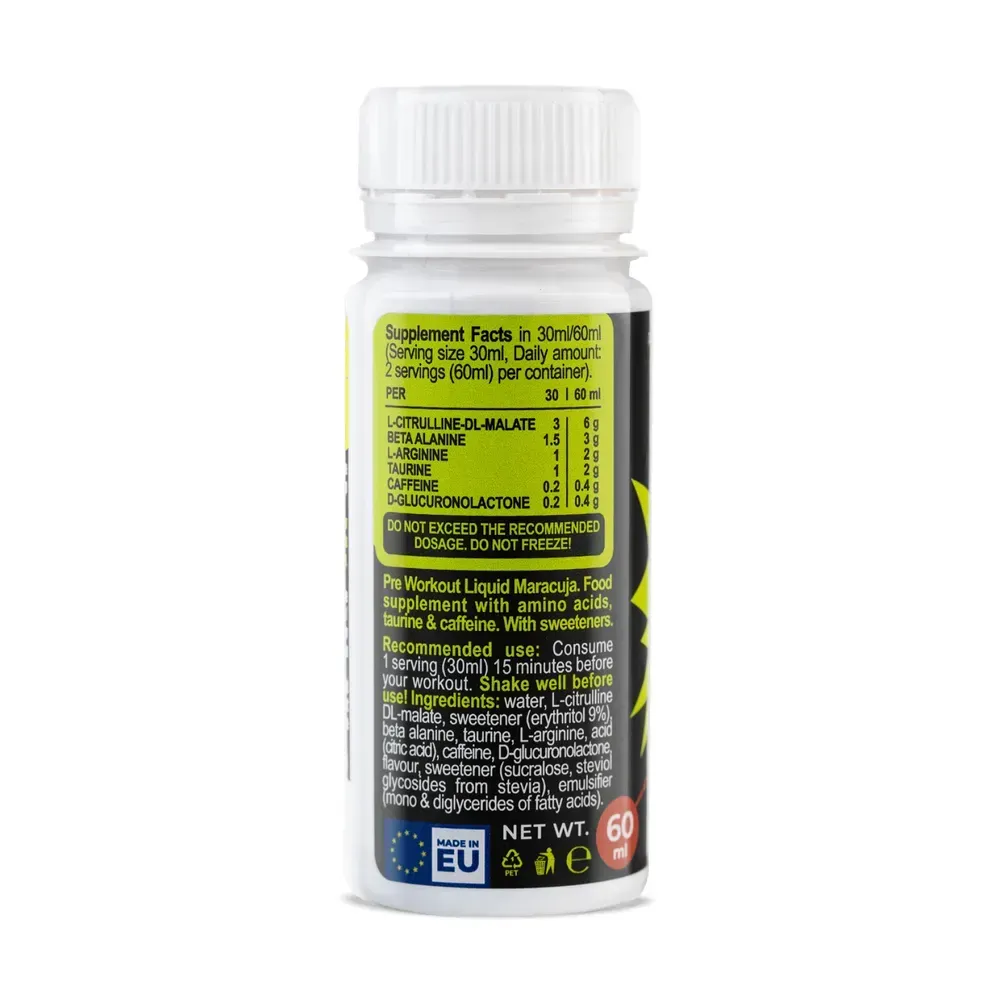 Adrenaline Liquid Shot - 60ml Maracuja