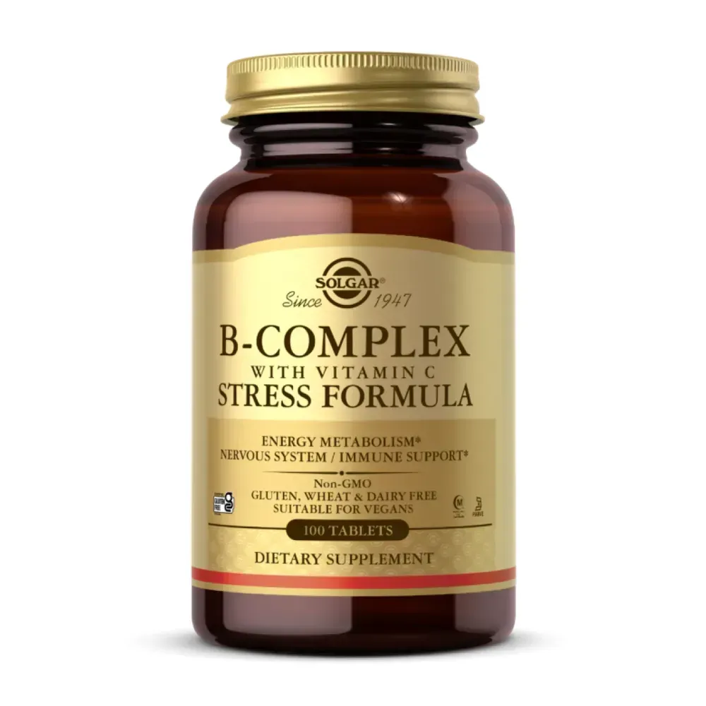 B-Complex with Vitamin C Stress Formula - 100 tabs
