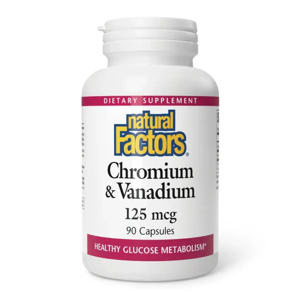 Chromium & Vanadium 125mcg - 90 caps