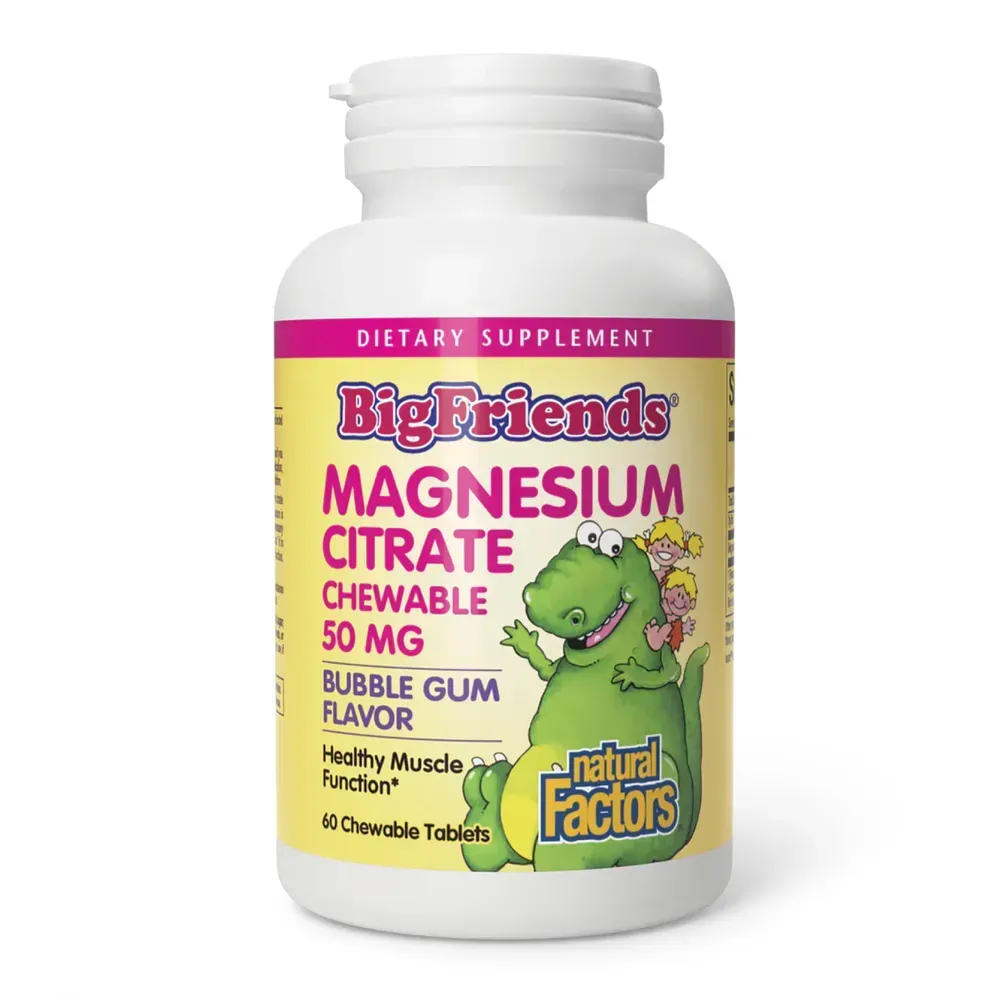 Magnesium Citrate 50mg - 60 tabs Bubble Gum