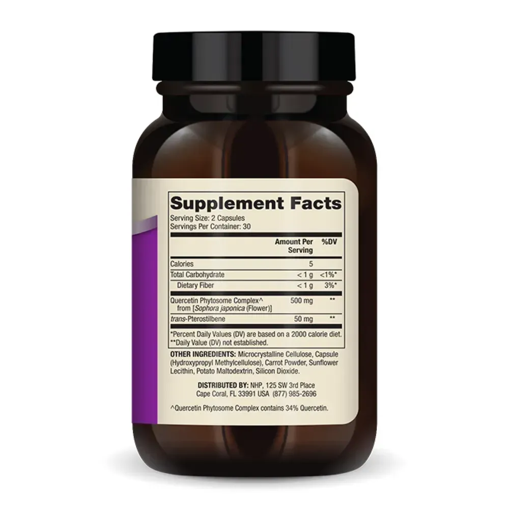 Quercetin and Pterostilbene Advanced - 60 caps