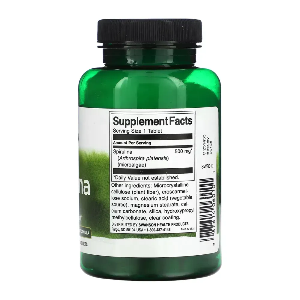 Spirulina 500mg - 180 tabs