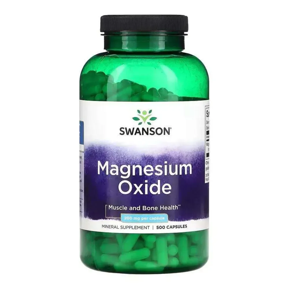 Magnesium Oxide 200mg - 500 caps