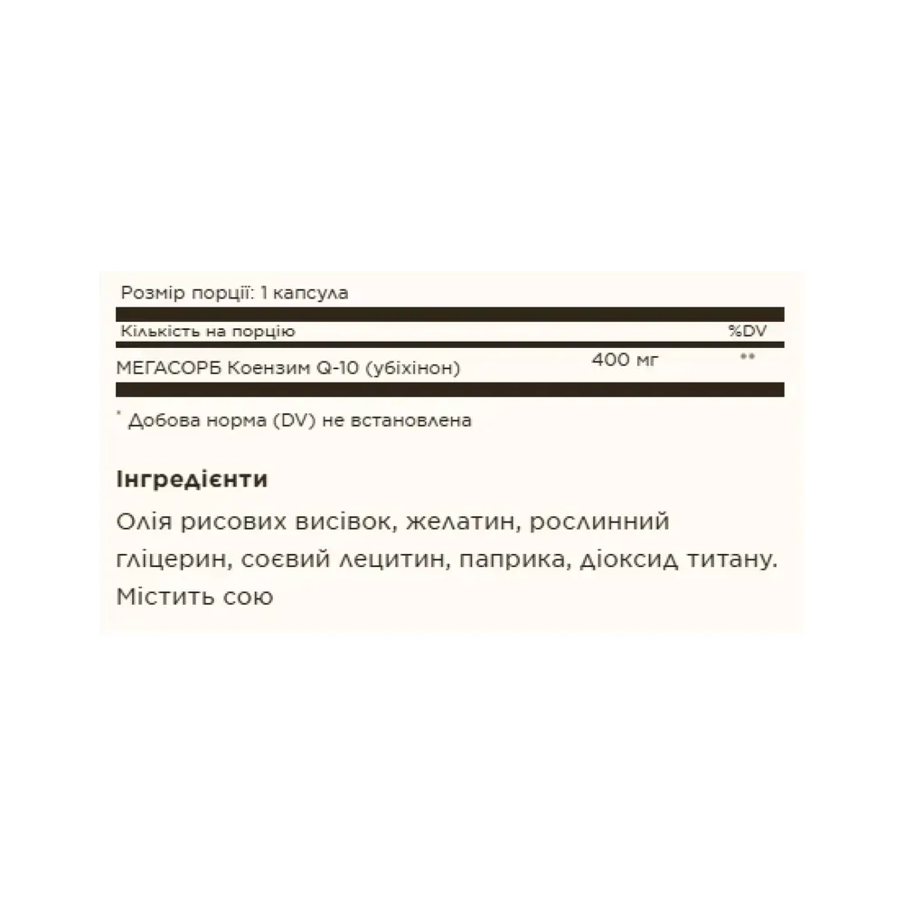 CoQ10 400mg MegSorb - 60 softgels