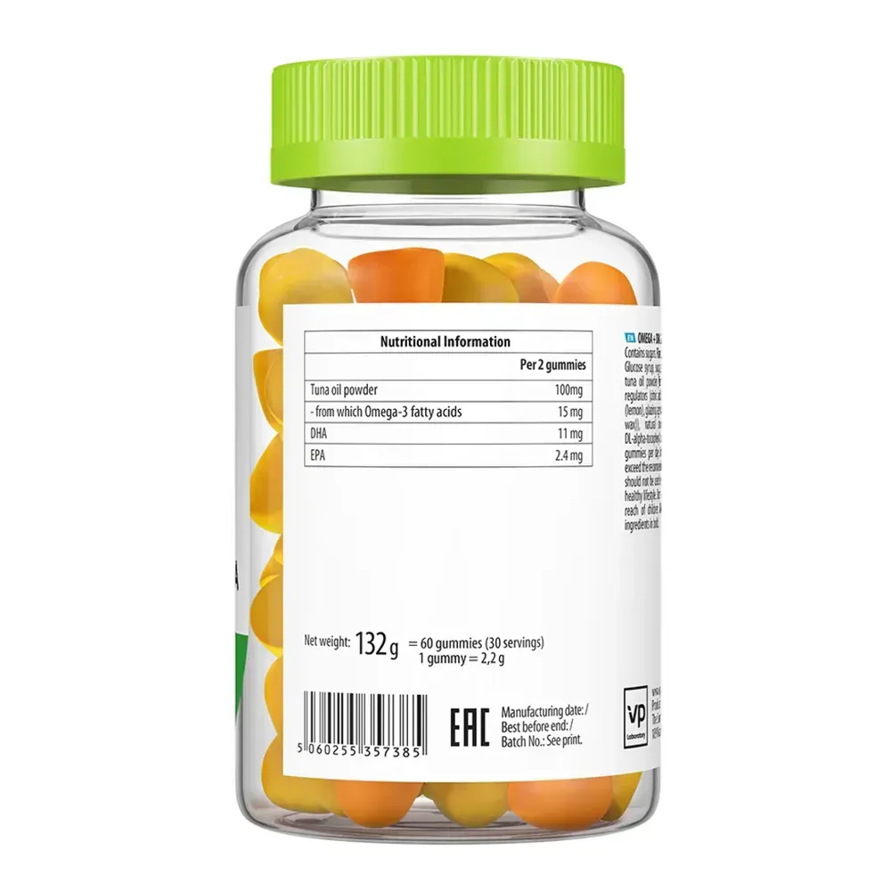VPLab Omega 3 + DHA 60 gummies, фото 2