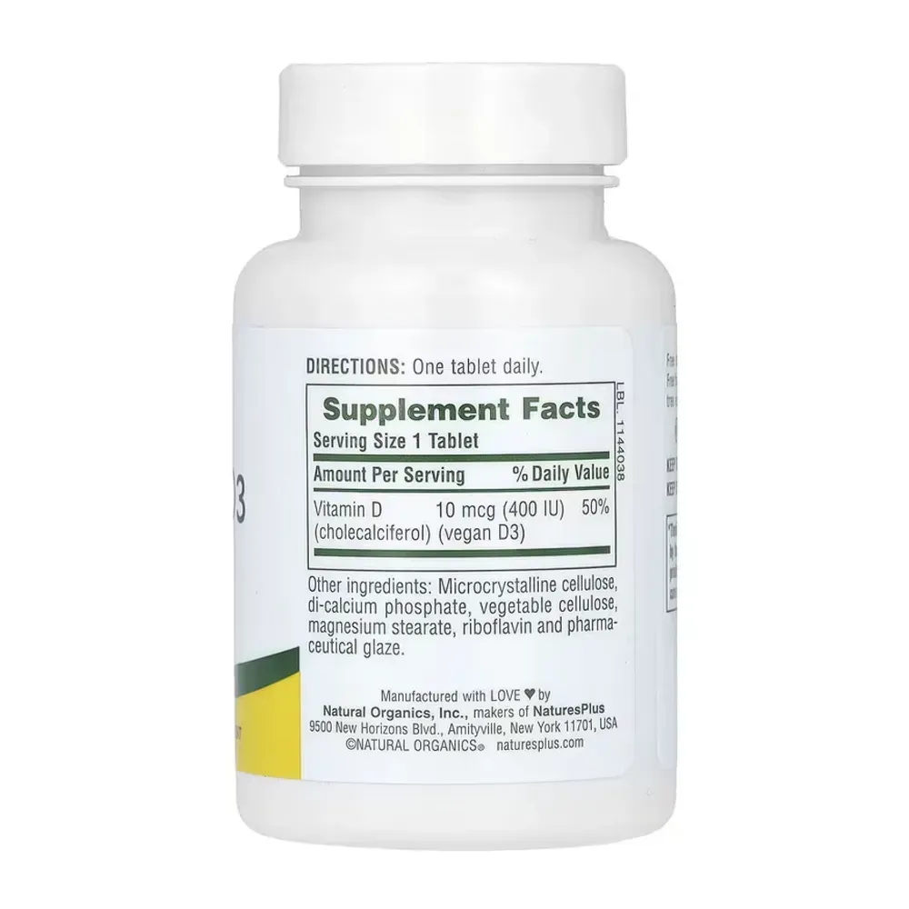 Vitamin D3 400IU - 90 tabs