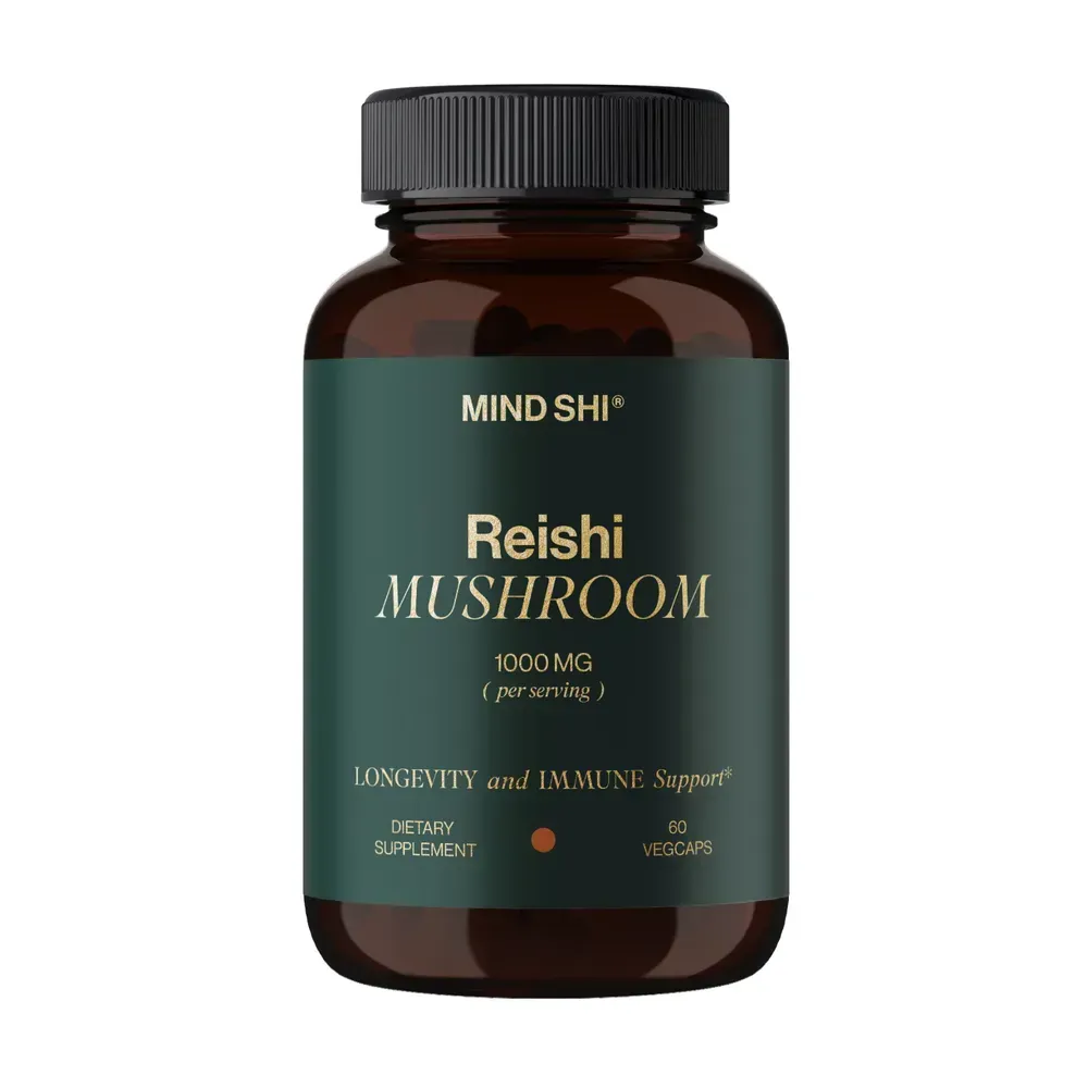 Рейші Reishi Mushroom, 1000 мг, упаковка 60 рослинних капсул