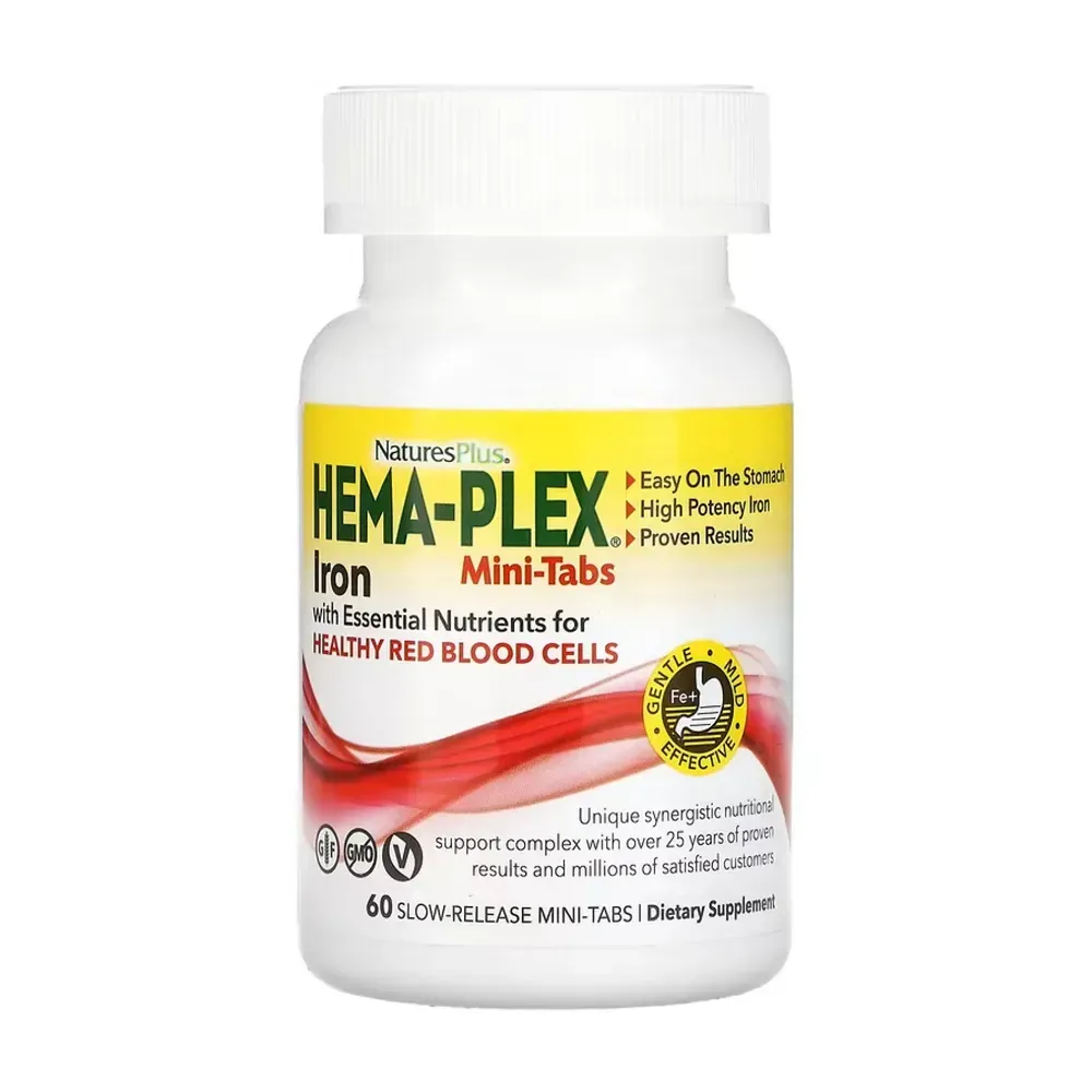 Nature's Plus Hema-Plex - 60 mini-tabs