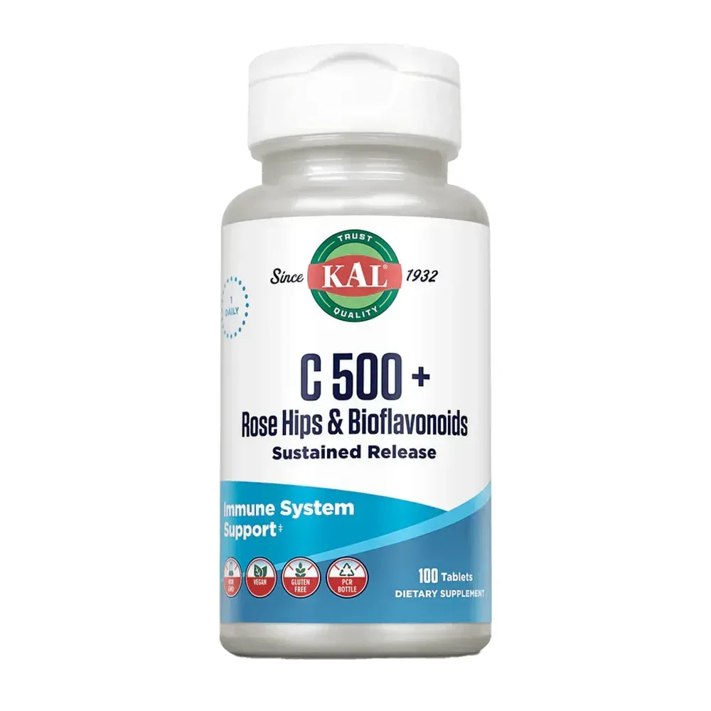 C 500 + Rose Hips & Bioflavonioids Sustained Release - 100 tabs