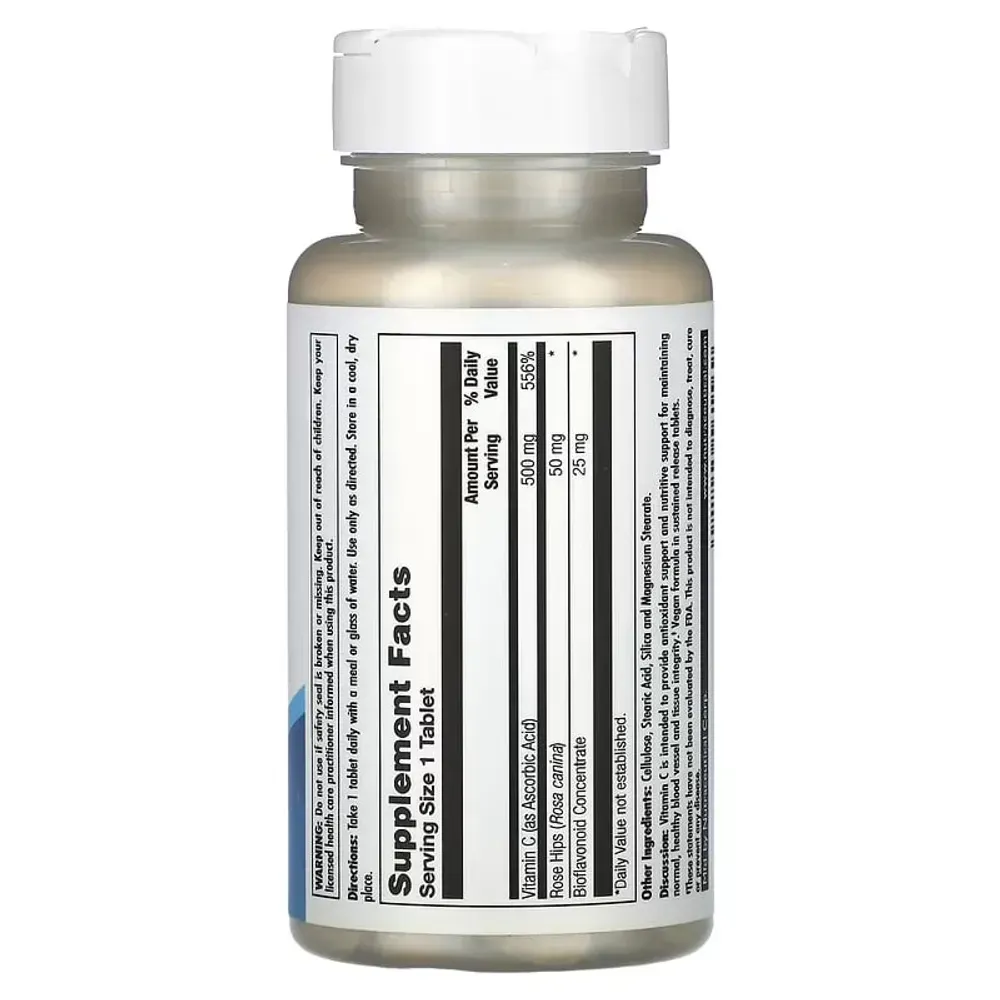 C 500 + Rose Hips & Bioflavonioids Sustained Release - 100 tabs