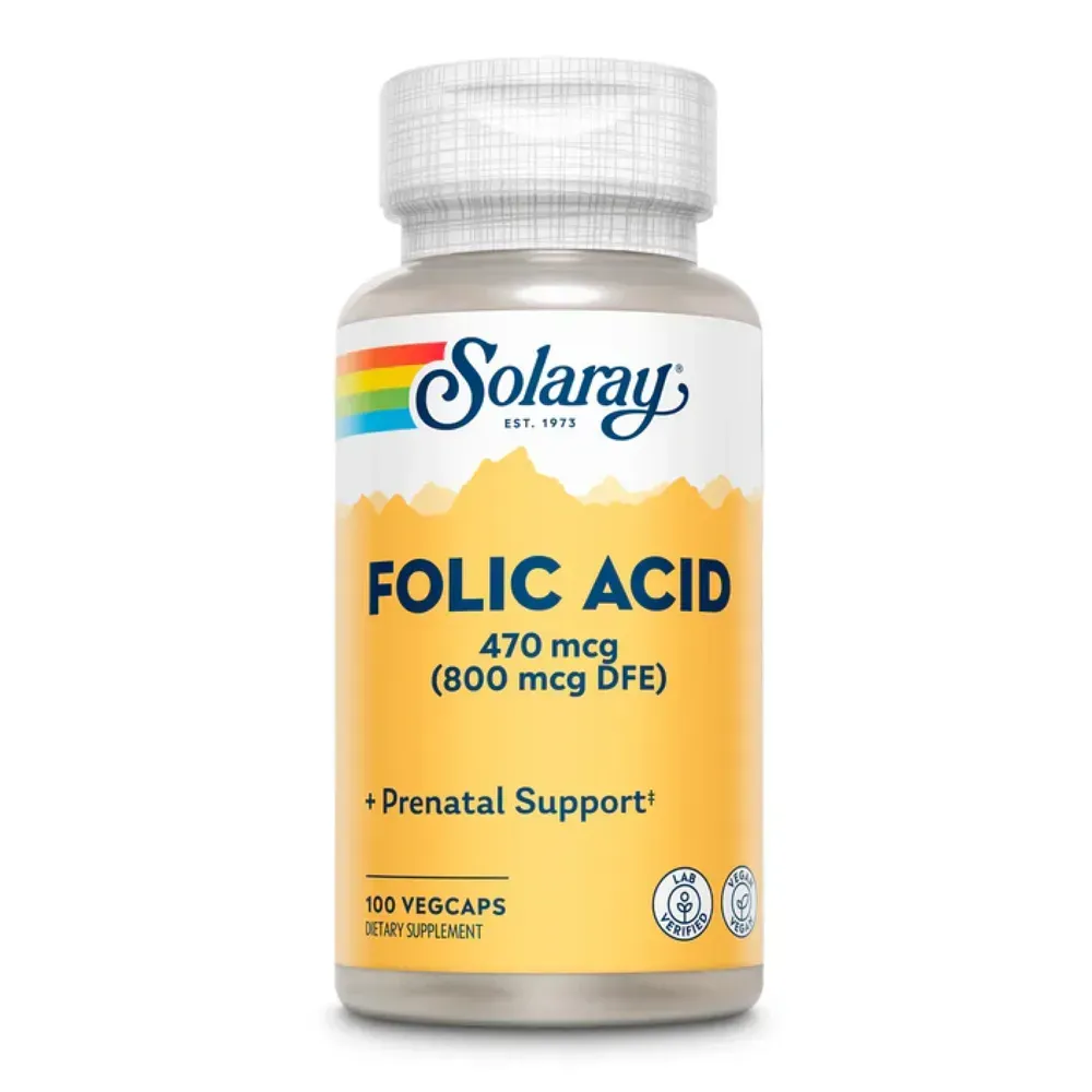 Folic Acid 470 mcg (800 mcg DFE) - 100 caps