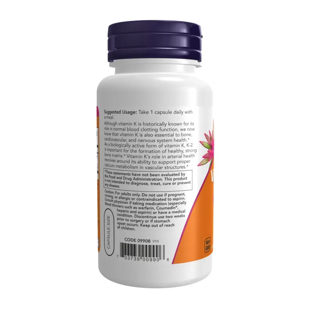 Vitamin K-2 100mcg - 250 vcaps