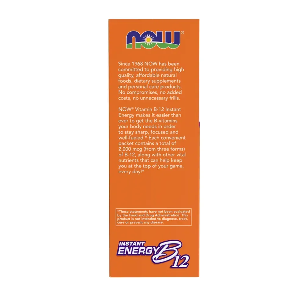NOW Foods B-12 Instant Energy - 75 packets, фото 3
