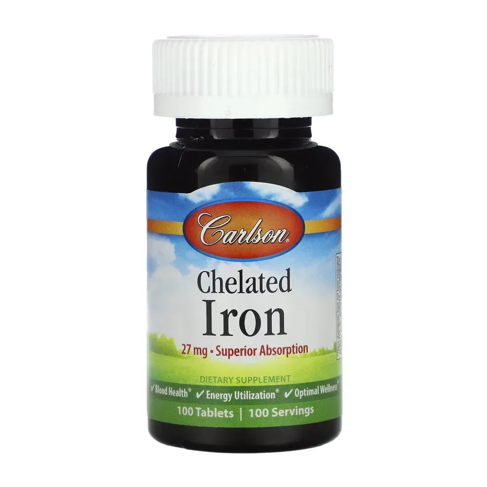 Chelated Iron - 100 tabs