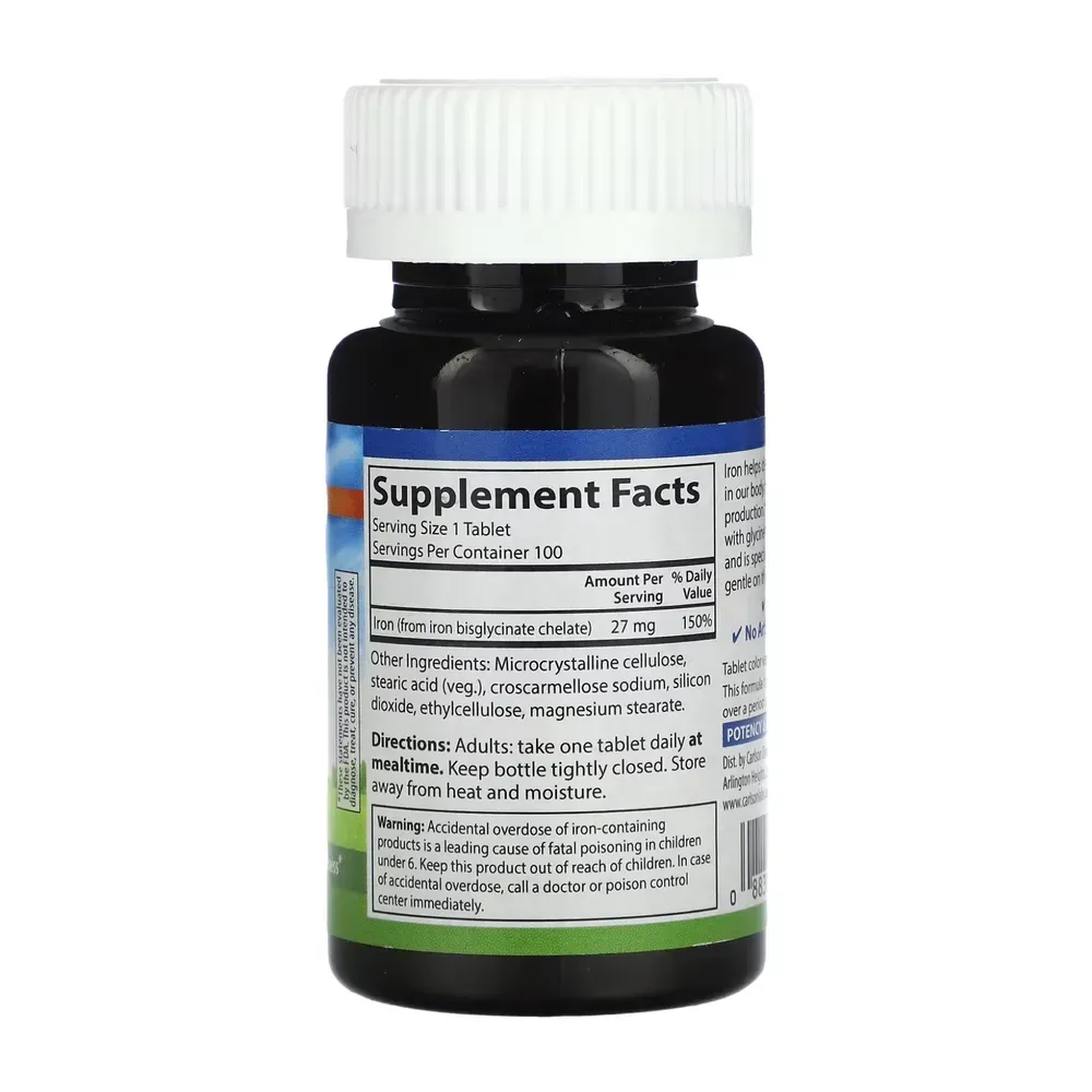 Chelated Iron - 100 tabs